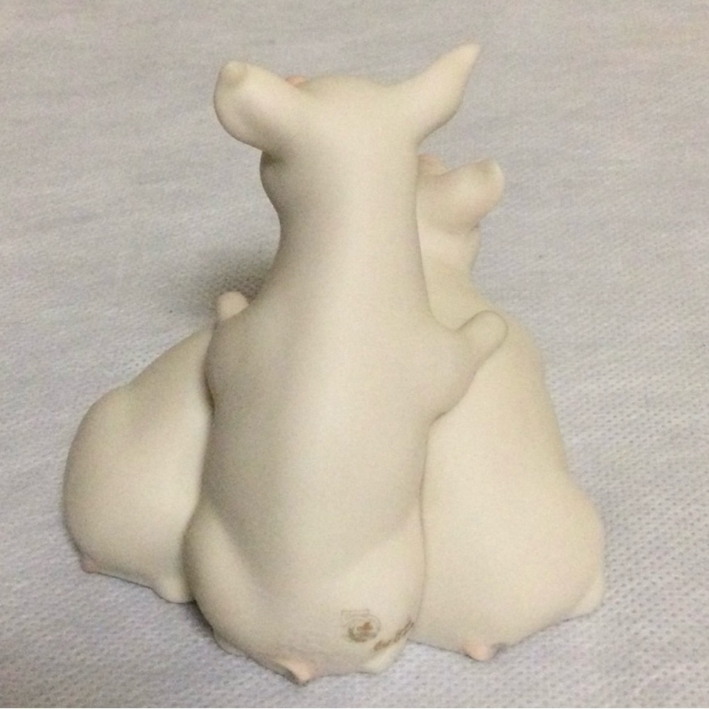 Cybis Porcelain Figurine The Three Little Pigs - Picture 6 of 8